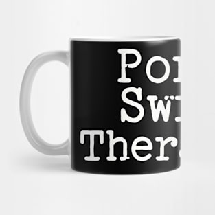 Porch Swing Therapy Tee Shirt - Typewriter Style Mug